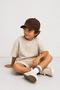 My Little One's Cicileri Laciel Embroidered Unisex Children's Hat - Brown - 2