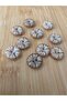 Self-Patterned Cardigan Vest Button 18 mm 10 Pieces Mink - 2