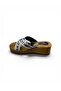 Women's Wedge Heel Patent Leather Glittery Slippers - 4