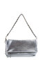 Folding Cover Chain Portfolio Women's Crossbody Bag Hamah Silver