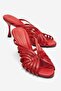 Olivera Red Skin Women's Thin Heeled Slippers