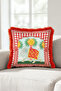 Exotic Elephant Design Fringed Pillowcase-Indian Themed Bohemian Burgundy Red Tassel Throw Pillow Cover