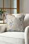 Floral Pastel Floral Fringe Pillowcase - Romantic Botanical Blue Mink Tassel Throw Pillow Cover