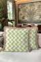 Retro Wave Pattern Fringed Pillowcase - Geometric Bohemian Nordic Mink Tassel Throw Pillow Cover - 7