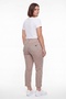 Women's Mink Summer High Waist Pants with Embroidered Cuffs and Pockets 42-48 - 4