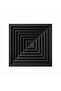 External Dimension: 45X45 - Internal Dimension: 30X30 Matte Black Painted Square Without Anemostatic Damper