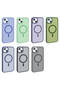 iPhone 14 Case Magsafe Supported Camera Raised Silicone Matte Anti-Fingerprint - 6