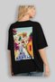 Athens Greece Black Oversize Country City Back Printed Unisex T-Shirt 100% Cotton Premium - 4