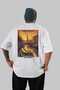 Amsterdam Netherlands 3 White Oversize Country City Back Printed Unisex T-Shirt 100% Cotton Premium - 2
