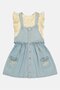 Toddlers Girl 2Pcs Ruffle Sleeve Top And Dress Set, Multicolor - 2