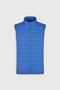 Men's Indigo Windproof Portable Warm Fiber Filled Ultra Light Standard Fit Puffer Vest with Portable Bag - 8