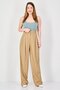 Women Regular Fit Stripe Wide Leg Pants, Muticolor - 2