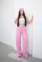 Women's Double Fabric High Waist Wide Leg Palazzo Trousers - 3