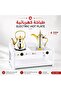 موقد كهربائي متعدد الوظائف للقهوة والشاي، مع تحكم في درجة الحرارة ومؤشرات LED، أبيض، 220-240 فولت - 2