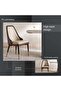PRESCOTT DINING CHAIR PU - YELLOW & BLACK - 7
