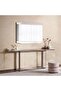 ROPHE CONSOLE TABLE WITH MIRROR - DARK GRAY