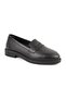 Women's Loafer Daily Comfortable Shoes Black Leather Flat Classic Lightweight Thermo Sole L04.703