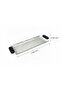 Luhpar Wave Textured Aluminum Rectangular Tray with Black Wooden Handles - 50×20 cm - 5