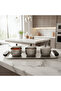 Luhpar Brushed Silver Stainless Steel Serving Tray with 3 Lidded Bowls & Black Wooden Handles | 55×20×10 cm - 2