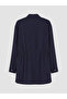 Lcw Modest Navy Blue Lace-Up Women's Shirt Tunic - 2
