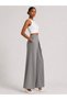 Women's Modal High Waist Front Pleated Detailed Wide Leg Pants Style Sweatpants - 5