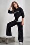 Girl's 3-Piece Wide-Leg Sweatpants Set - 2