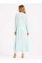 Long Thin Knitwear Cardigan Straight Cut Seasonal Loose Cardigan with Slit Detail - 2