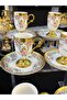 Acar Plus Embossed Golded Standing Coffee Cup Set Martine 90 ml - 6