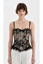 Women's Corset with Covered Bust and Underwire, Lace Fabric Detailed Design