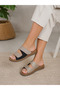 Women's Silvery Velcro Orthopedic Comfort Sole Soft Home Daily Slippers - 2