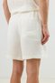 Ecru Lyocell Blended Men's Shorts with Tie Waist - 2