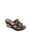 High Heel Copper Color Padded Slippers