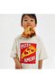 Girls' and Boys' Joyful Pizza Themed Cotton Summer T-Shirt Shorts Set 2-8 Years - 2