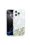 iPhone 15 Pro Max Case Liquid Glitter Patterned Magsafe Camera Raised Silicone Brsa