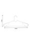 Plastic Hanger 5 Pcs Set, Non-Slip Clothes Hangers for Wardrobe, Closet Storage & Space-Saving Organization (White) - 4