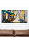 Signtouch European Café Alley Canvas Wall Art 60x120 cm With Outer Frame Decor - 4