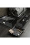 6 Slot Watch Box for Men, Carbon Fiber PU Leather Watch Display Case with Glass Lid, Soft Velvet Pillows, Watch & Jewelry Storage Organizer, Luxury Gift Box for Men - 2