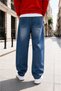 Men's Comfortable Baggy Jeans with Elastic Waist - 3
