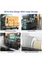 360 Dish Drying Rack for Kitchen Counter, 2 Tier Dish Rack, Stainless Steel Kitchen Dish Drying stand,Detachable Capacity Dish Drainer Organizer with Drain Board, Utensils Holder - 3
