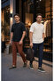 تي شيرت Green Premium Oysho Model 2-pack للجنسين باللون الأسود-إكرو عادي كبير الحجم برقبة دائرية - 8