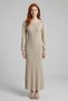 Women's Viscose Knitwear Long Sleeve Maxi Dress