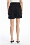 Yüksel Bel Standard Fit Black Women's Shorts - 5