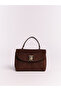 Small Leather Bag with Cover