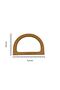 Imported Wooden Bag Handle 11.5X8.5 Tan 06 - 2