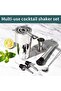 Cocktail Shaker Set| 8pcs Cocktail Making Set Stainless Steel 750ml Shakers| Bartender Kit Bar Tool Set with Strainer, Pourers, Muddler, Double Jigger, Mixing Spoon at Home & Bar Gift Set - 6
