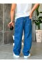Belt Detailed Premium Baggy Jeans K - 2