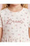 Girls Multicolour All Over Print Knee Length Dress - 4