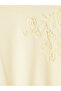 Yellow Soft Touch Blouse with Floral Appliqué - 2