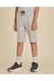 Senior Boys Grey Melange Active Fashion Shorts