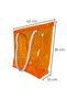 Transparent Beach Bag with Base Gusset - Pool and Sea Bag with White Rope Straps - 5